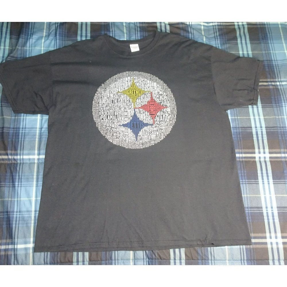NFL Pittsburgh Steelers Legends Names Logo T-Shirt Size 2XL